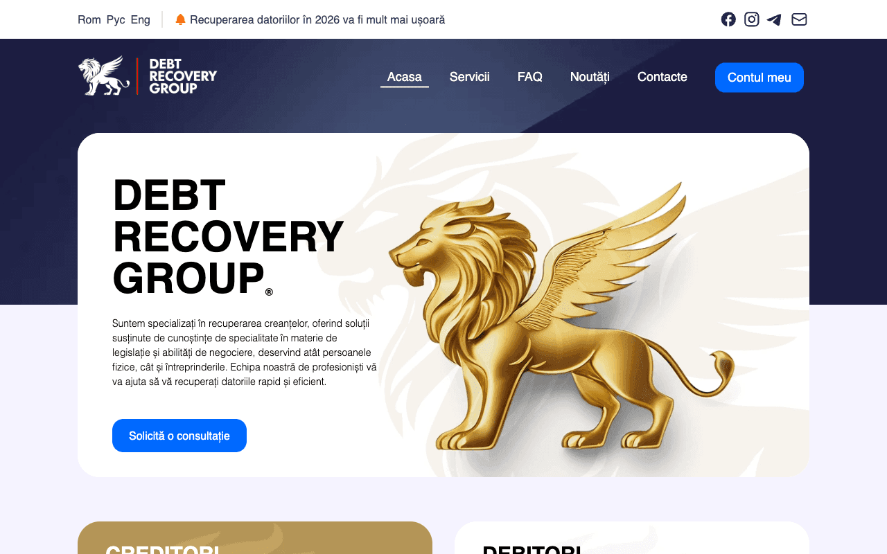 Colectare.md — production website screenshot