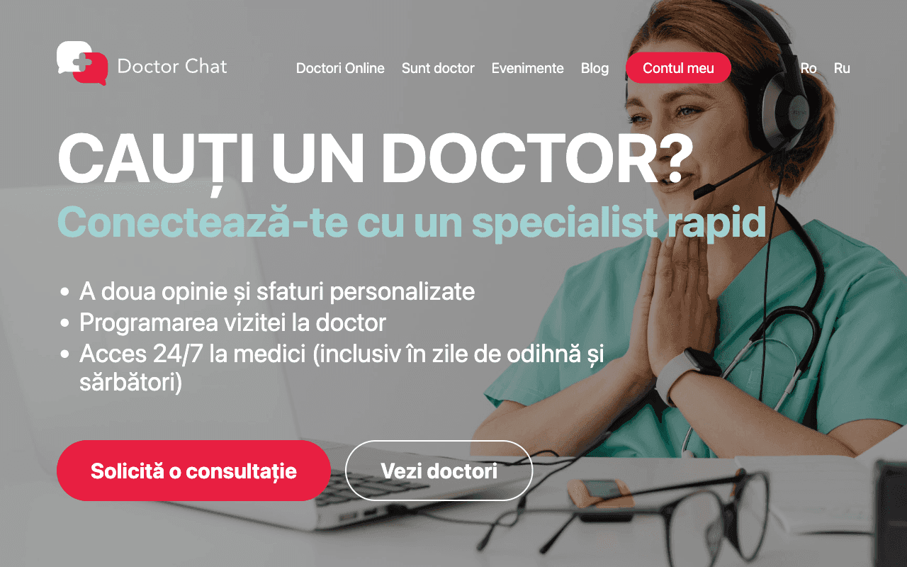 DoctorChat — production website screenshot